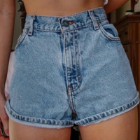 FLORA DENIM SHORTS - Thumbnail 1
