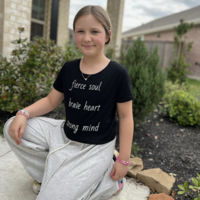 Fierce Brave Strong Crop Tee - Thumbnail 2