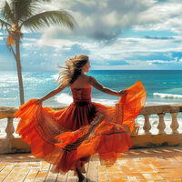 Dancing By The Sea Cross Stitch Pattern - Thumbnail 2