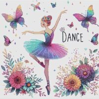 Dance Cross Stitch Pattern - Thumbnail 1