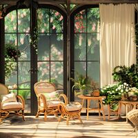 Conservatory Cross Stitch Pattern - Thumbnail 2