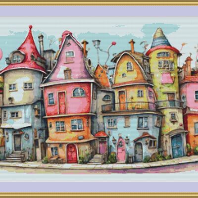 Close together cross stitch pattern