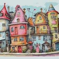 Close Together Cross Stitch Pattern - Thumbnail 1