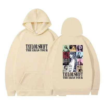 Taylor Swift Eras Tour Hoodie Beige Sweatshirt Women Outfit
