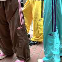 *Free Shipping*PARACHUTE STRIPED TRACK PANTS - Thumbnail 1