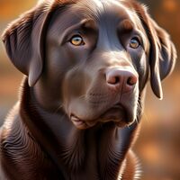 Chocolate Labrador Cross Stitch Pattern - Thumbnail 2