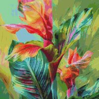 Canna Lily Cross Stitch Pattern - Thumbnail 1
