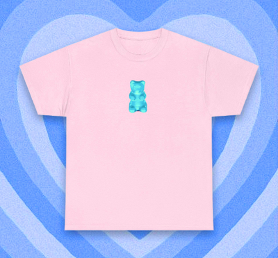 LONELY GUMMY BEAR TEE blue bb