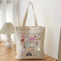 Taylor Swift Album Inspired Canvas Tote Bag Swiftie Gift - Thumbnail 2
