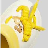 Cute Platform Clogs Slippers With Decor - Thumbnail 4