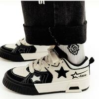 Black White Star Skater Sneakers - Thumbnail 3