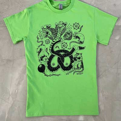  "pretzel rats" t-shirt (slime green)