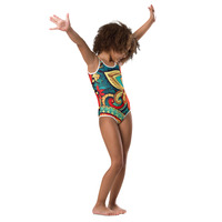 Bohemian Gold Kids Swimsuit - Thumbnail 1