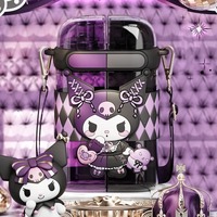 SANRIO KUROMI Cute Double Sided Drinking Water Bottle Tritan Water Bottle - Thumbnail 7