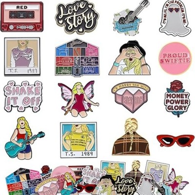 16pcs taylor swift album inspired enamel pins ts merch cute enamel pins swiftie gifts