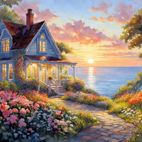 By The Sea Cross Stitch Pattern - Thumbnail 2