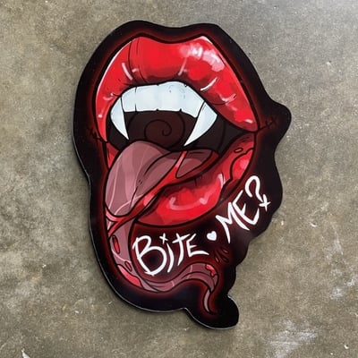 Bite me woodcut (all sizes)