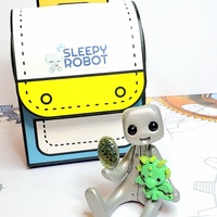 Dragon Trainer Robot Figurine Resin Art Toy Kawaii Desk Buddy - Thumbnail 1