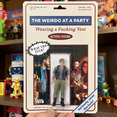Weirdo with a vest action figure