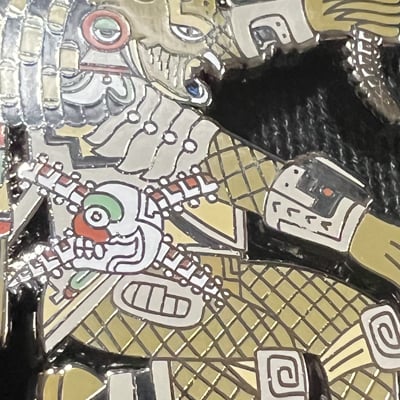 2" the hunter of prey enamel pin