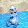 Shark Hoodie Robot Figure Resin Desk Friend-3