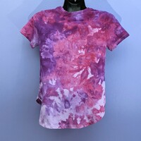 Tie Dye T shirt size Medium women's misses Care Bears purple pink  - Thumbnail 1