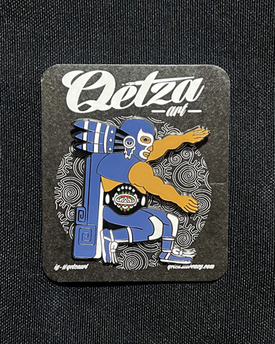 2" Blue Demon Enamel Pin