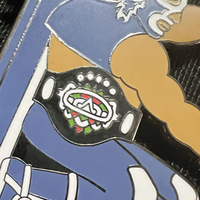 2" Blue Demon Enamel Pin - Thumbnail 1