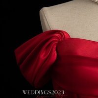 Off-Shoulder Prom Dresses Plain A-Line Evening Gown Long Corset Prom Evening Formal Dresses D-88158 - Thumbnail 2