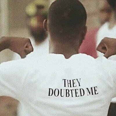 Free Shipping-THEY DOUBTED ME TEE