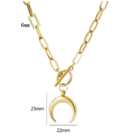 crescent moon chain  - Thumbnail 1