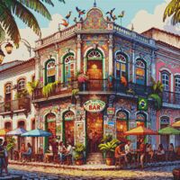 Bar Cross Stitch Pattern - Thumbnail 1