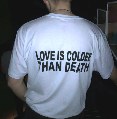 Free Shipping-LOVE IS COLDER THAN DEATH TEE