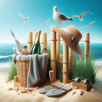 At The Beach Cross Stitch Pattern - Thumbnail 2