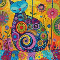 Asleep Cross Stitch Pattern - Thumbnail 1