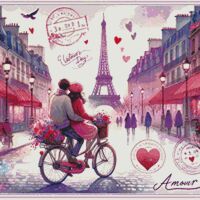 Amour 3 Cross Stitch Pattern - Thumbnail 1