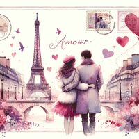 Amour 2 Cross Stitch Pattern - Thumbnail 2