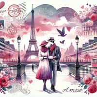 Amour Cross Stitch Pattern - Thumbnail 2