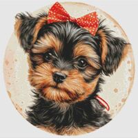 A Yorkshire Terrier Cross Stitch Pattern - Thumbnail 1