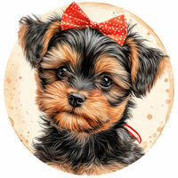 A Yorkshire Terrier Cross Stitch Pattern - Thumbnail 2