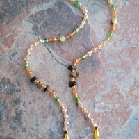 PRINCESS CUT💎 GLOW IN THE DARK CRYSTAL & GEMSTONE LUXURY HANDMADE WAIST BEADS By Nubian Collection Artwear 👑🎨 - Thumbnail 2