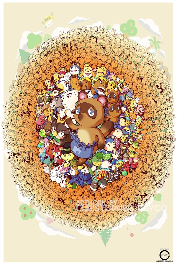 "Island Villagers" Art Print