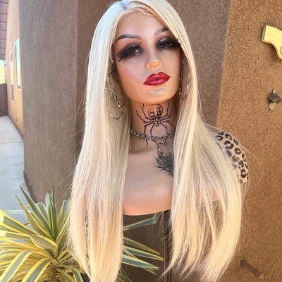 Blonde 613 synthetic lace front wig 