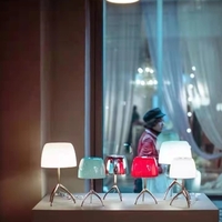 Copper Table Lamp Middle Ancient House Retro Designer Lamps - Thumbnail 11