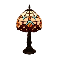 Bedside Lamp Retro Bar Yellow Glass Lamp Resin Base Table Lamps Makeup Table Side Table Led Lights - Thumbnail 6