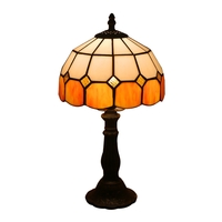 Bedside Lamp Retro Bar Yellow Glass Lamp Resin Base Table Lamps Makeup Table Side Table Led Lights - Thumbnail 9