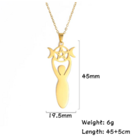 Triple Moon Goddess Necklace  - Thumbnail 2