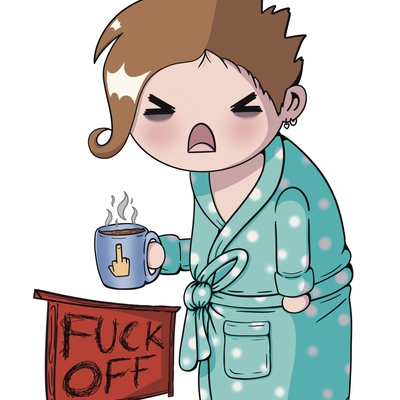 Morning fo vinyl sticker