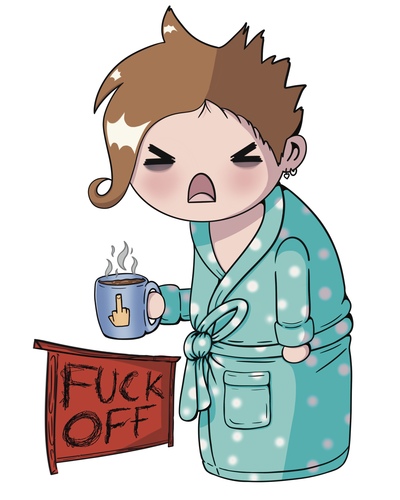 Morning FO Vinyl Sticker