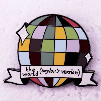 The world taylor's version disco ball enamel pins ts swiftie gifts